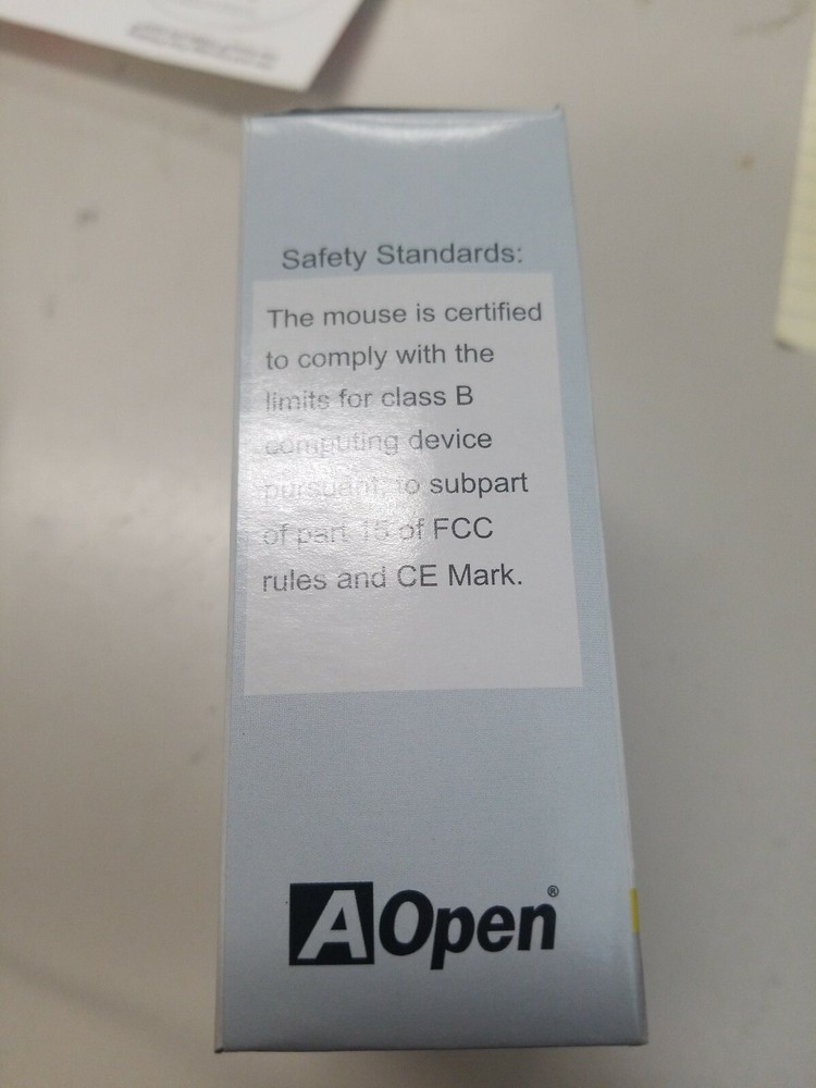 5 ea AOpen 0-70G Mouse PS2 Connection 3 Button Scrolling Wheel - Brand New