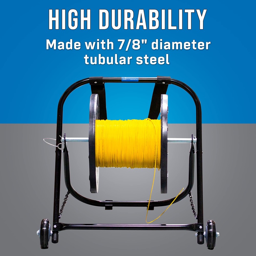 Jonard Tools CC-2721WS High Durability Steel Cable Caddy with Wheels and Pull...