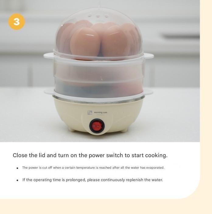 Easy Egg Multi Cooker Electric 17-Egg Capacity Soft Medium Hard-Boiled