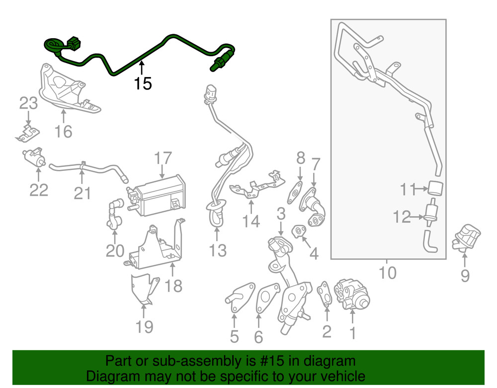 Genuine Mitsubishi Oxygen Sensor 22690W030P