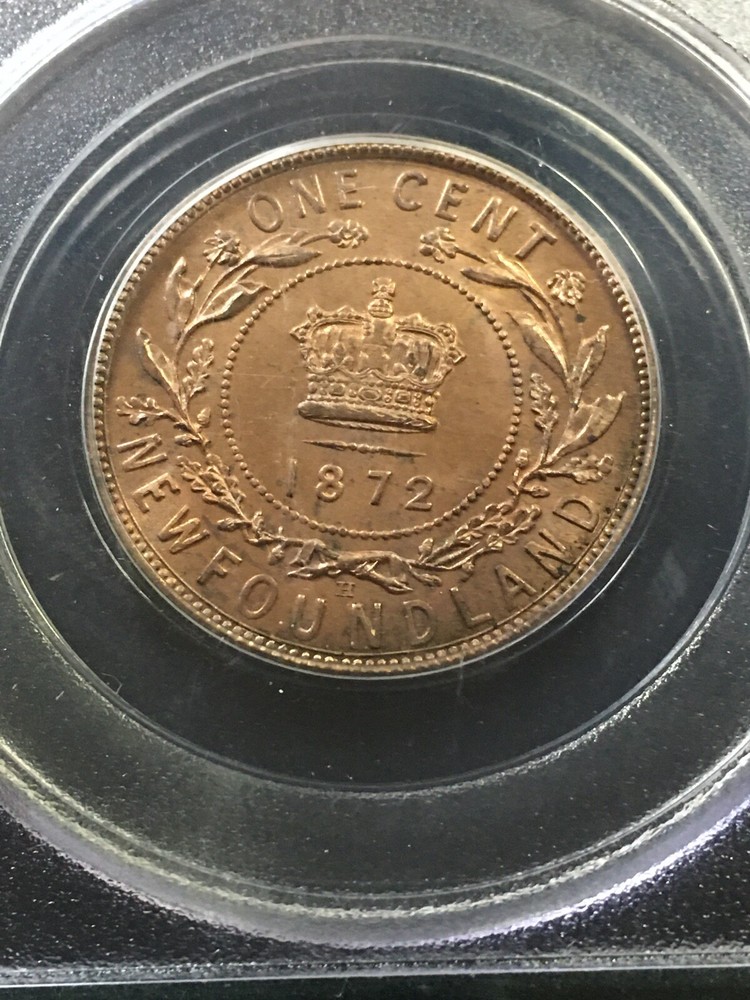 1872H PCGS Graded , Large ¢1 Cent, **MS-64** #5021