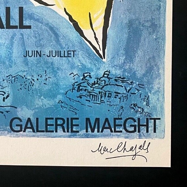 MARC CHAGALL + 1966 BEAUTIFUL SIGNED PRINT + BID NOW!!