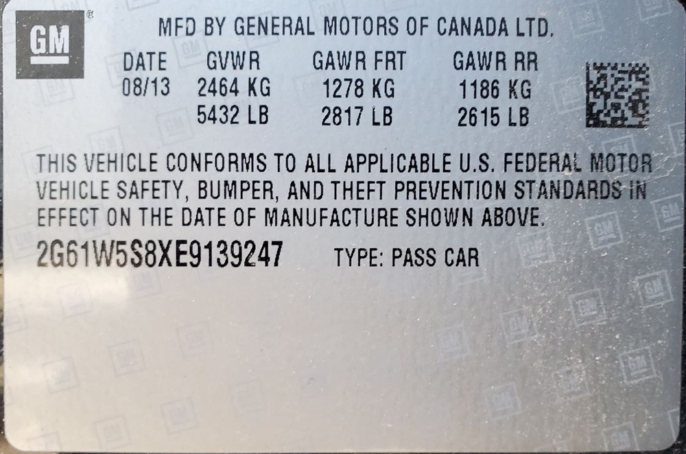 2014 Cadillac XTS OEM Collison Avoidance Module 23162925