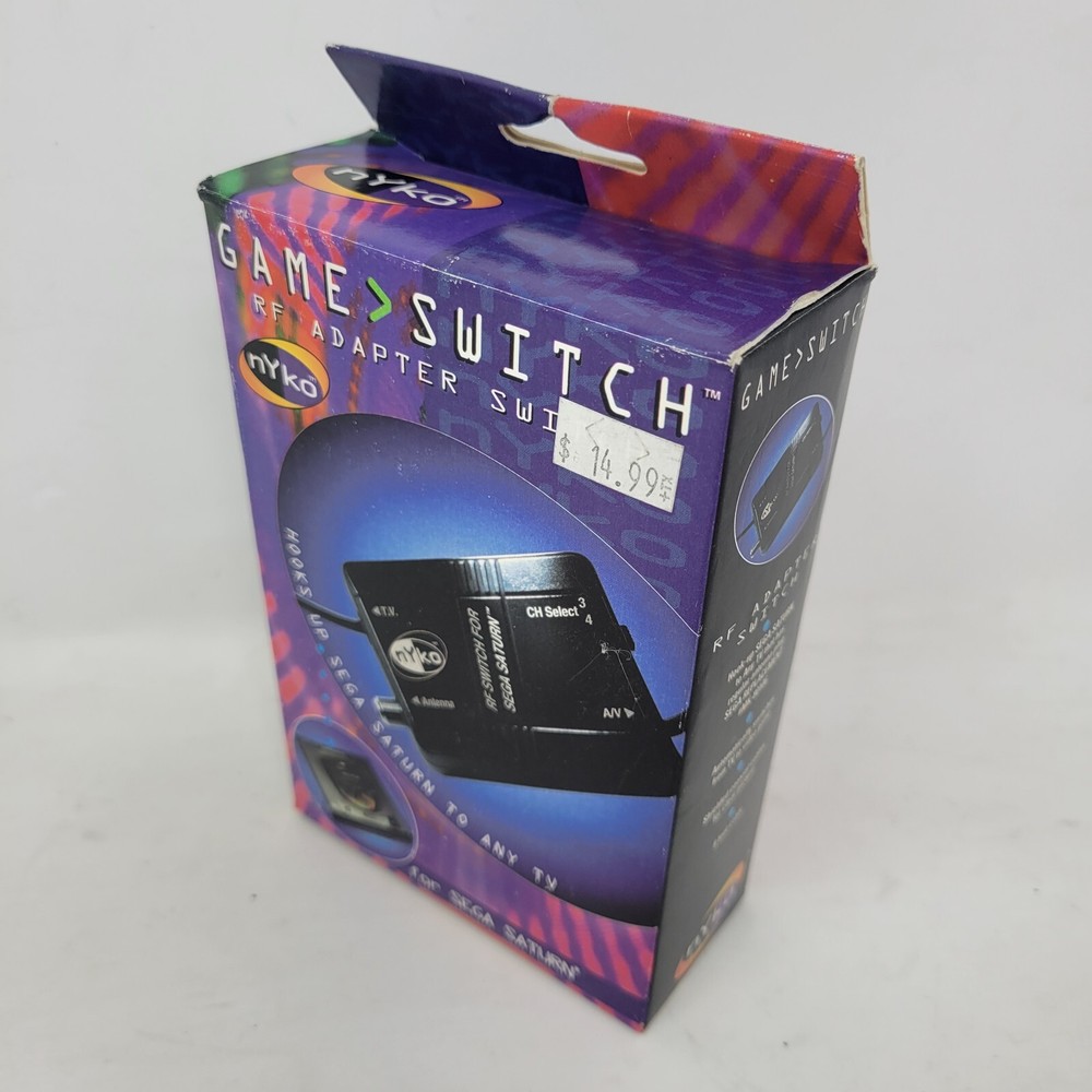 Game Switch RF Adapter Switchbox Nyko for Saturn Console Video Game System w2