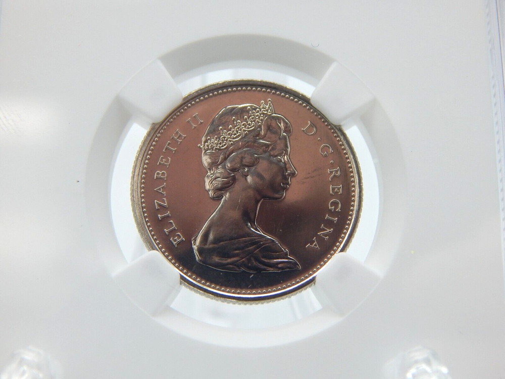 1973 CANADA 25C LARGE BUST UNCIRCULATED SET ISSUE NGC Grade MS 63 #BT15