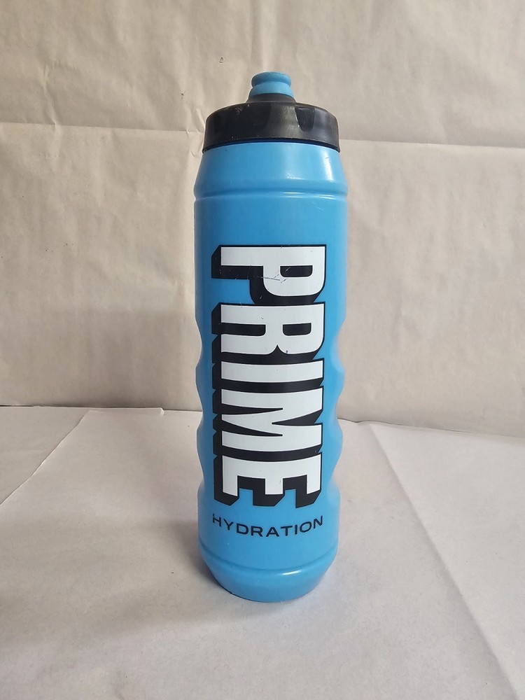 Prime Hydration 32oz Water Bottle Blue – Cold Water Only – Preowned