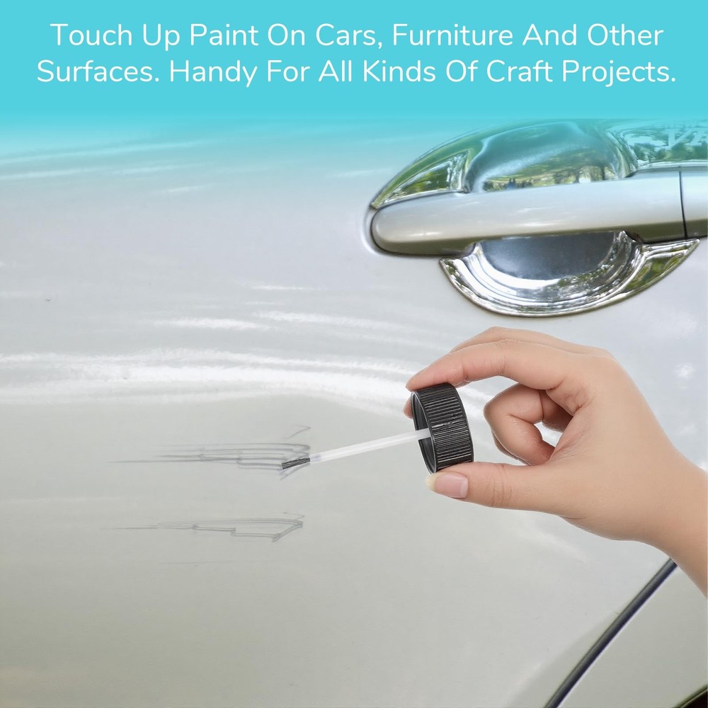 6 Pack 1&2 Oz Touch Up Paint Container with Brush and Lid, Empty Paint Touch ...