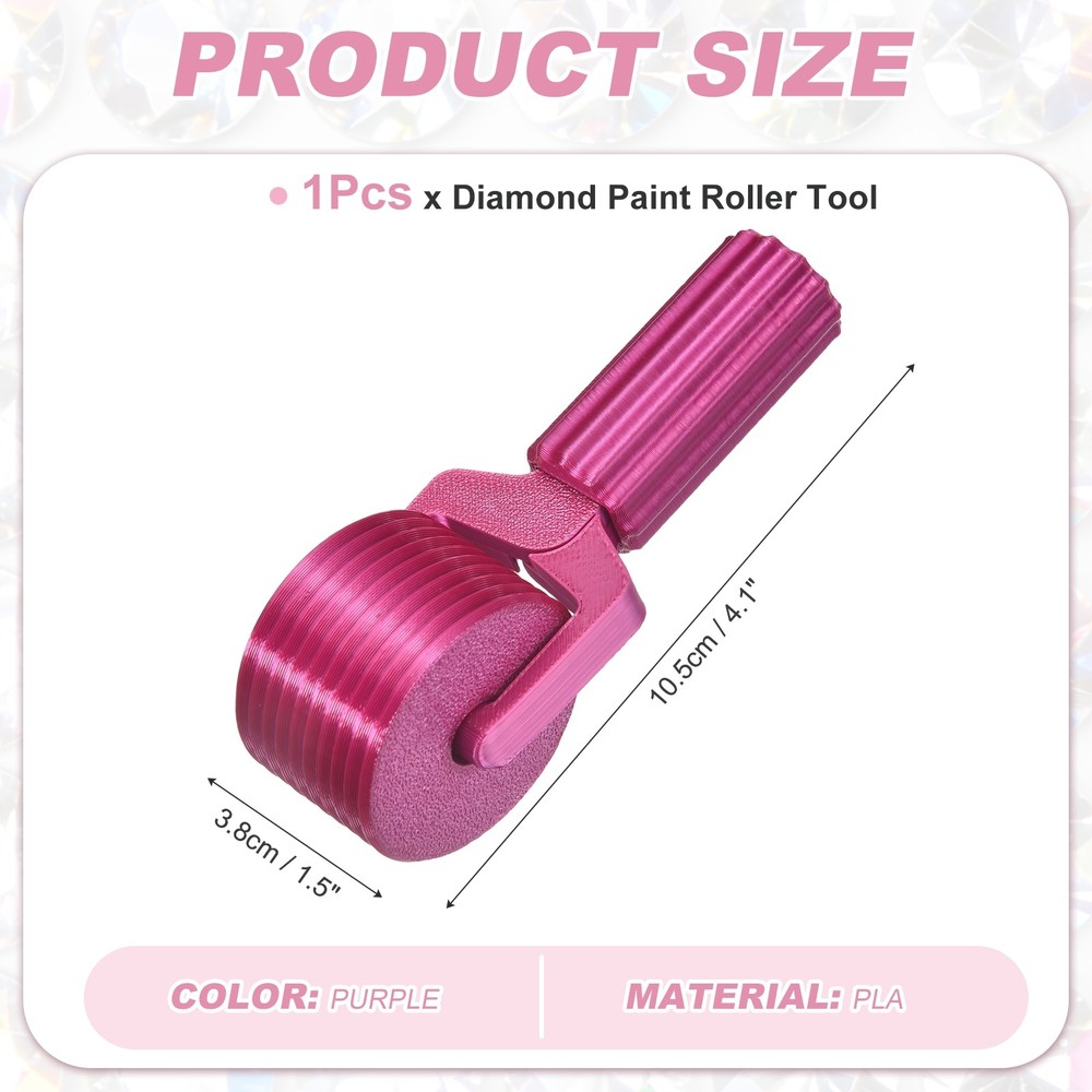 Diamond Art Roller, Detachable Diamond Paint Tools(Purple)