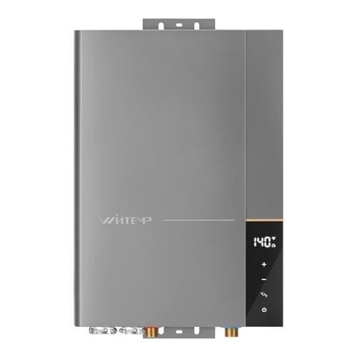 36kW Tankless Water Heater 240V 8.7 GPM Whole House WiFi LED Gray