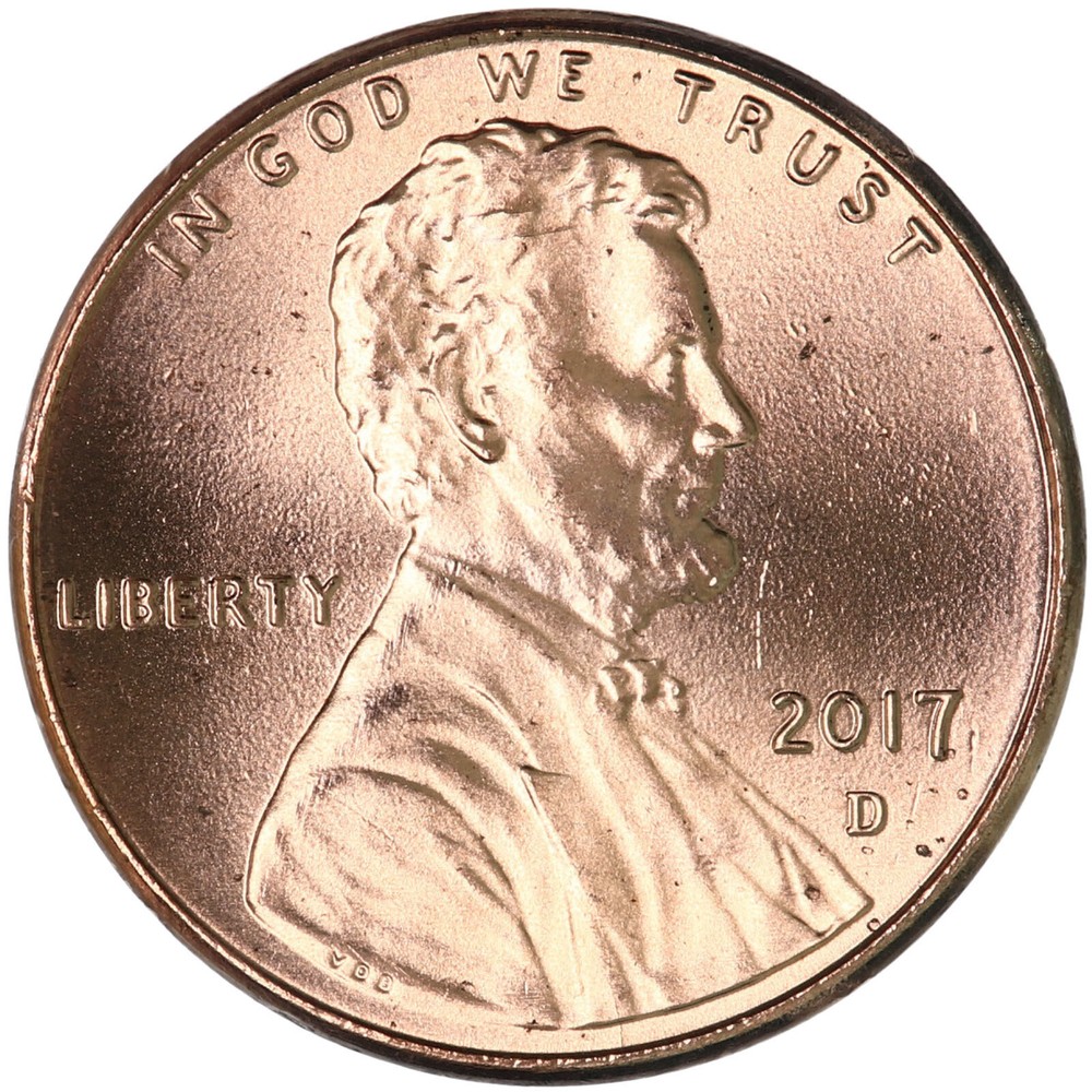 2017 D Lincoln Shield Cent BU Penny US Coin