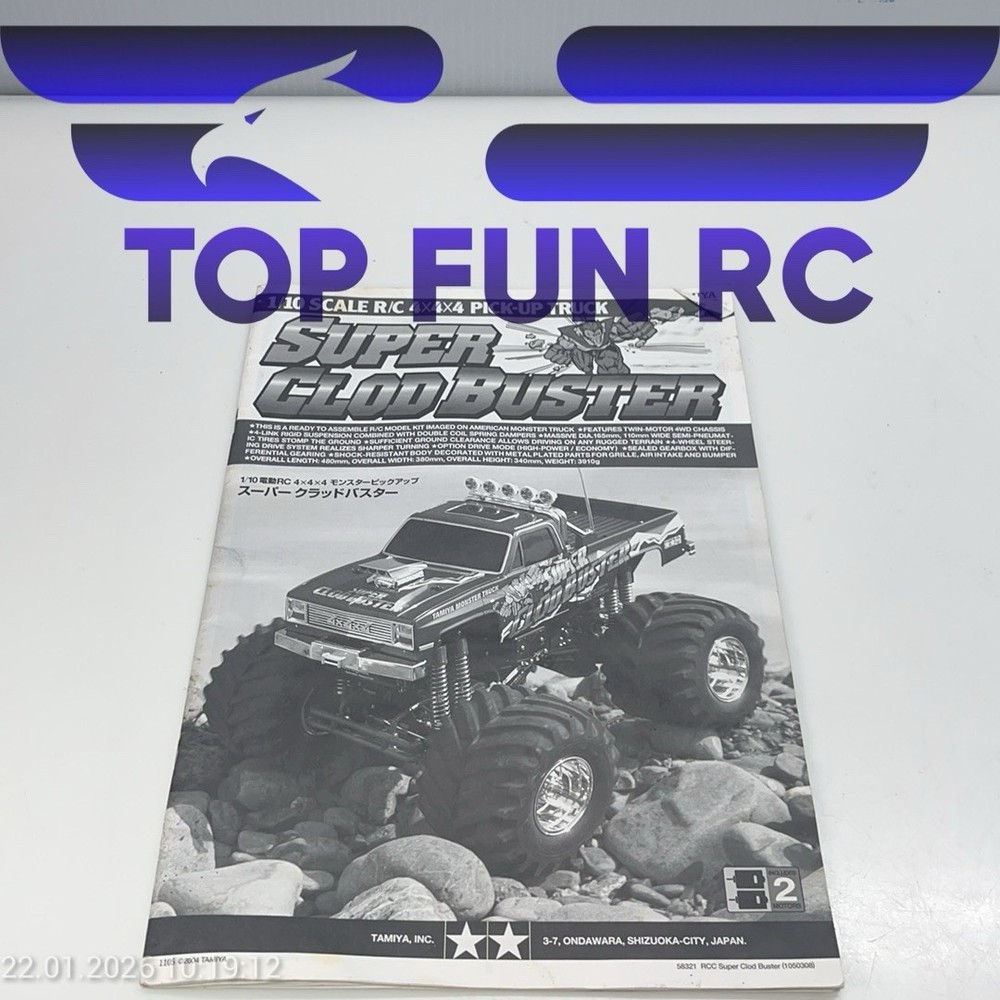 TAMIYA SUPER CLOD BUSTER USER MANUAL