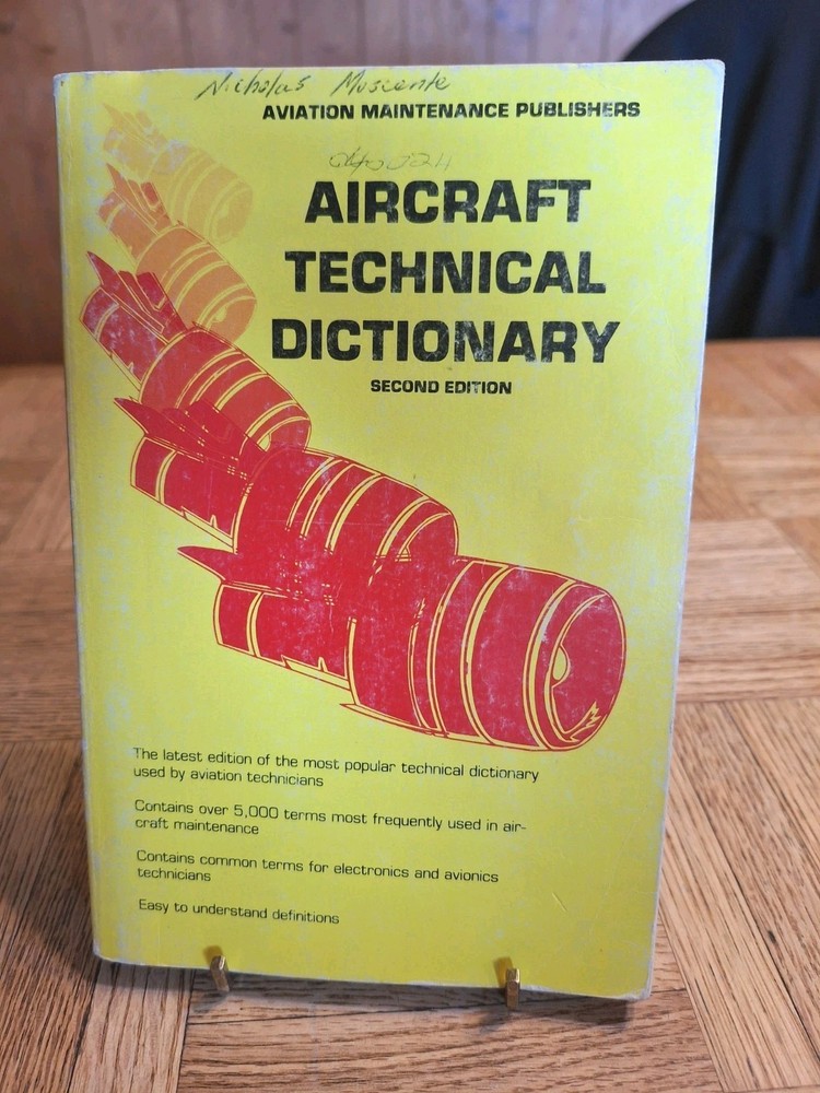 AIRCRAFT TECHNiCAL DICTIONARY 1980 Aviation Technician Avionics Maintenance