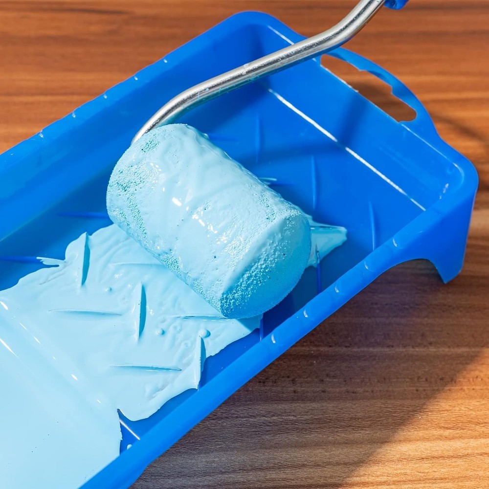 Mini 2 Inch Paint Roller Set with Tray & Liners - Effortless Painting Solution