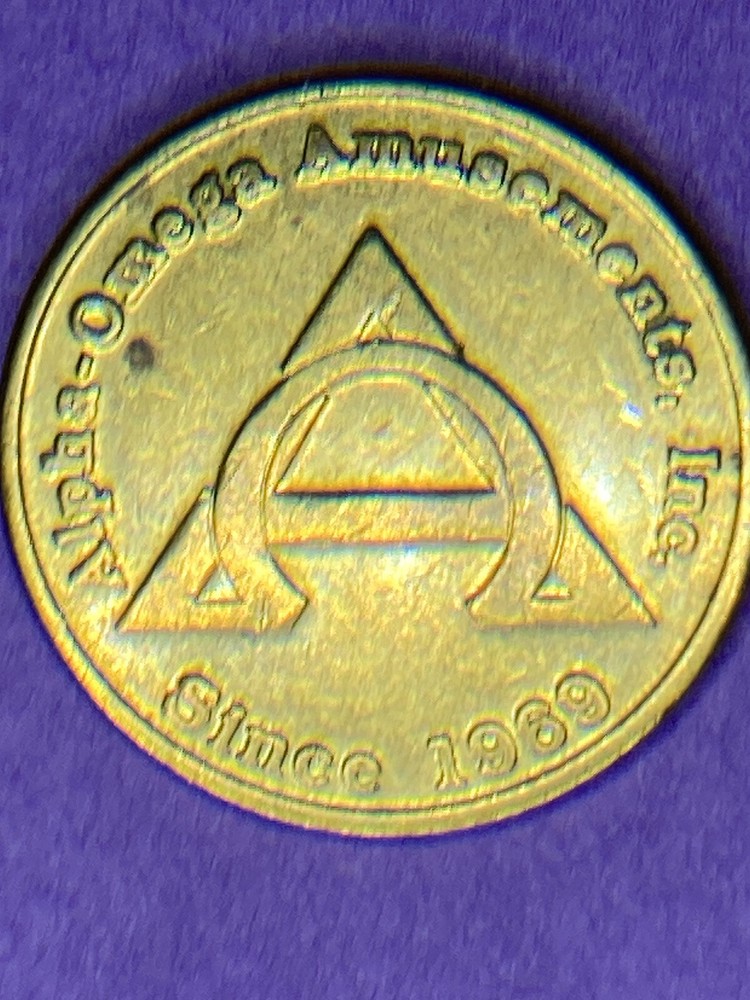Vintage Alpha Omega Amusements Inc Arcade Token