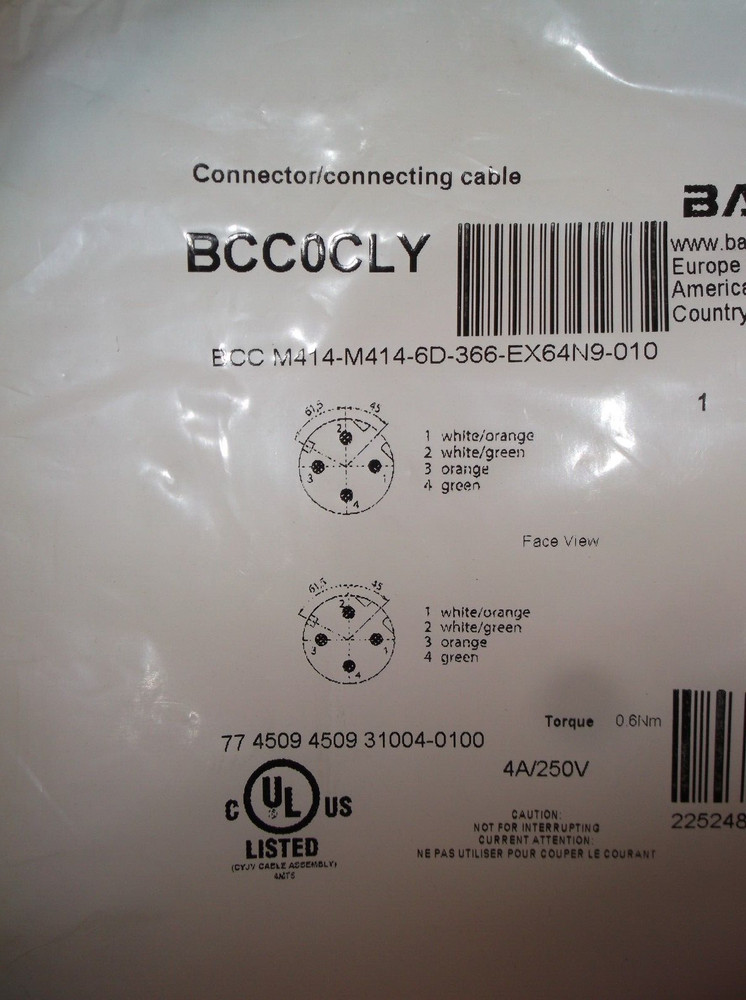 Balluff Connector/Connecting Cable BCC0CLY