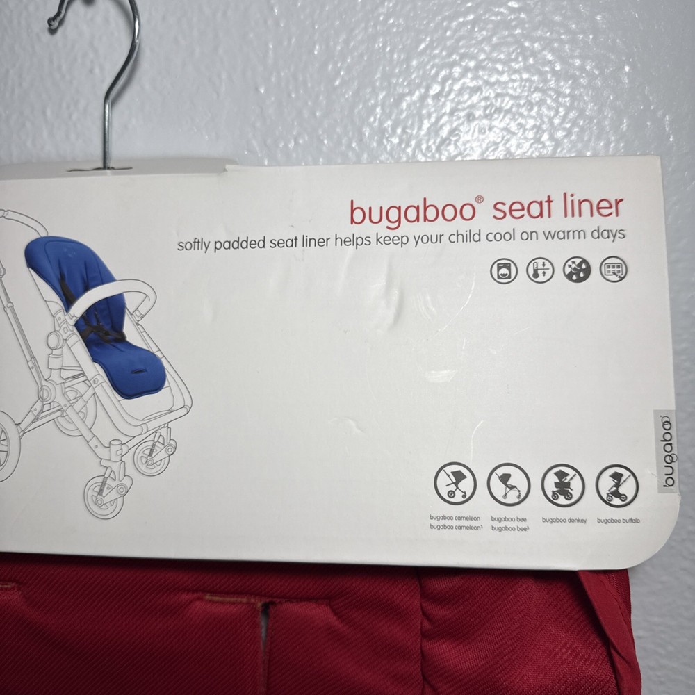 Bugaboo Seat Liner In Red NEW