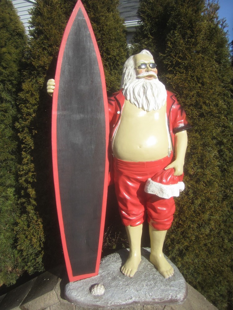 VINTAGE SURFING SANTA