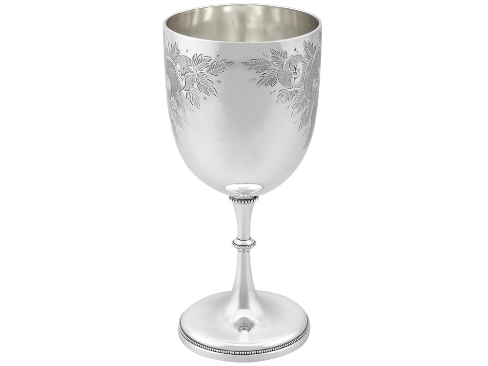 Antique Victorian Sterling Silver Goblet (1880)