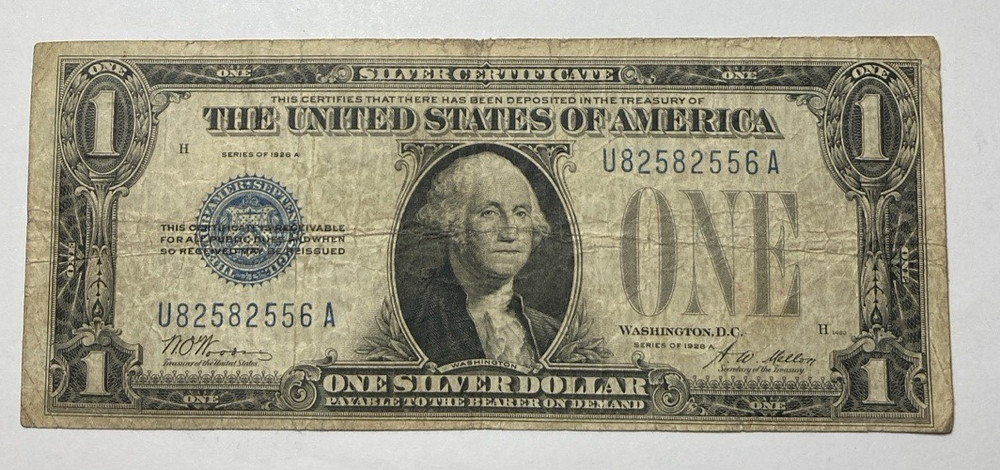 1928A $1 Funny Back Silver Certificate Circulated Condition