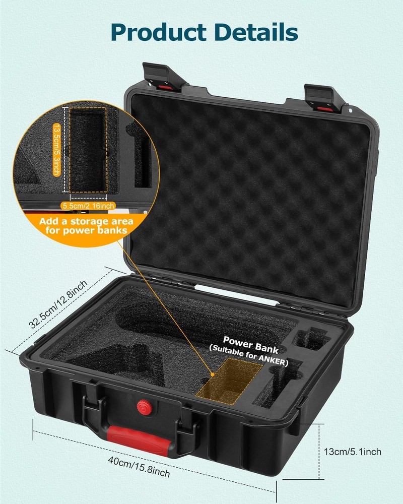 Starlink Mini Case,Waterproof Hard Shell Travel Case with Custom