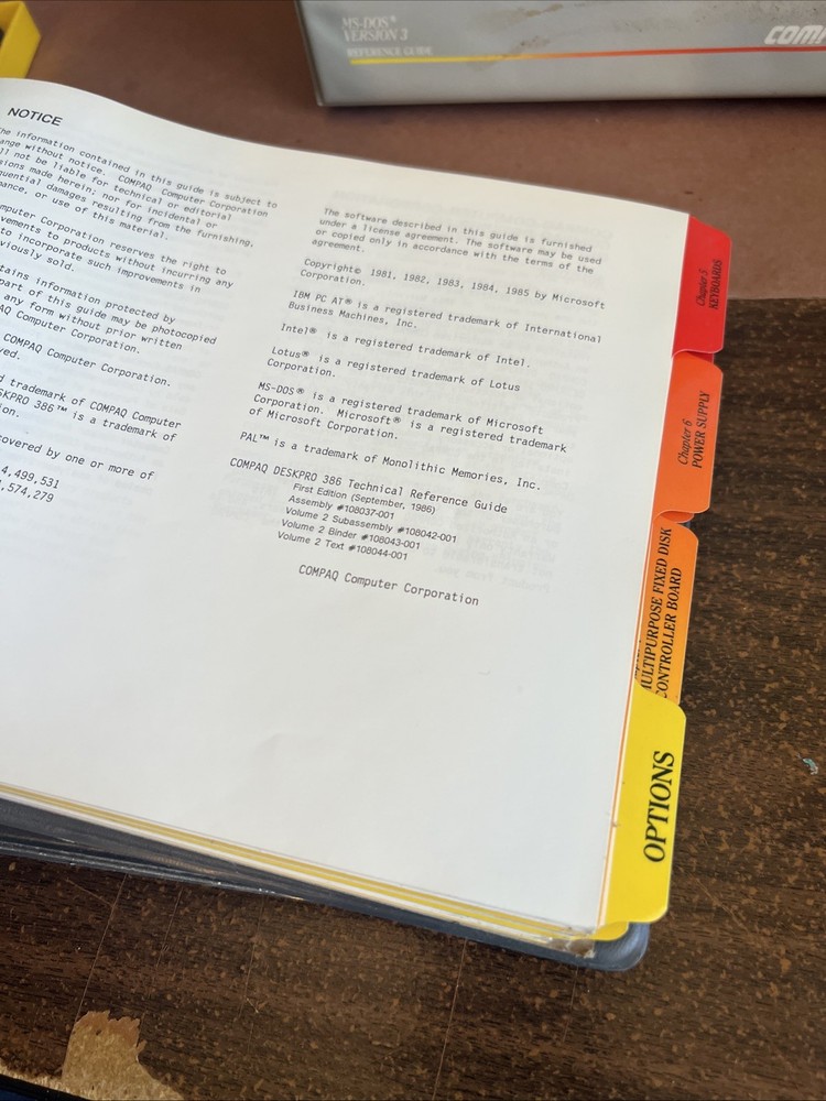 Compare Deskpro 386 Guide Vintage 1986 Ms-dos Basic Binder Reference Technical