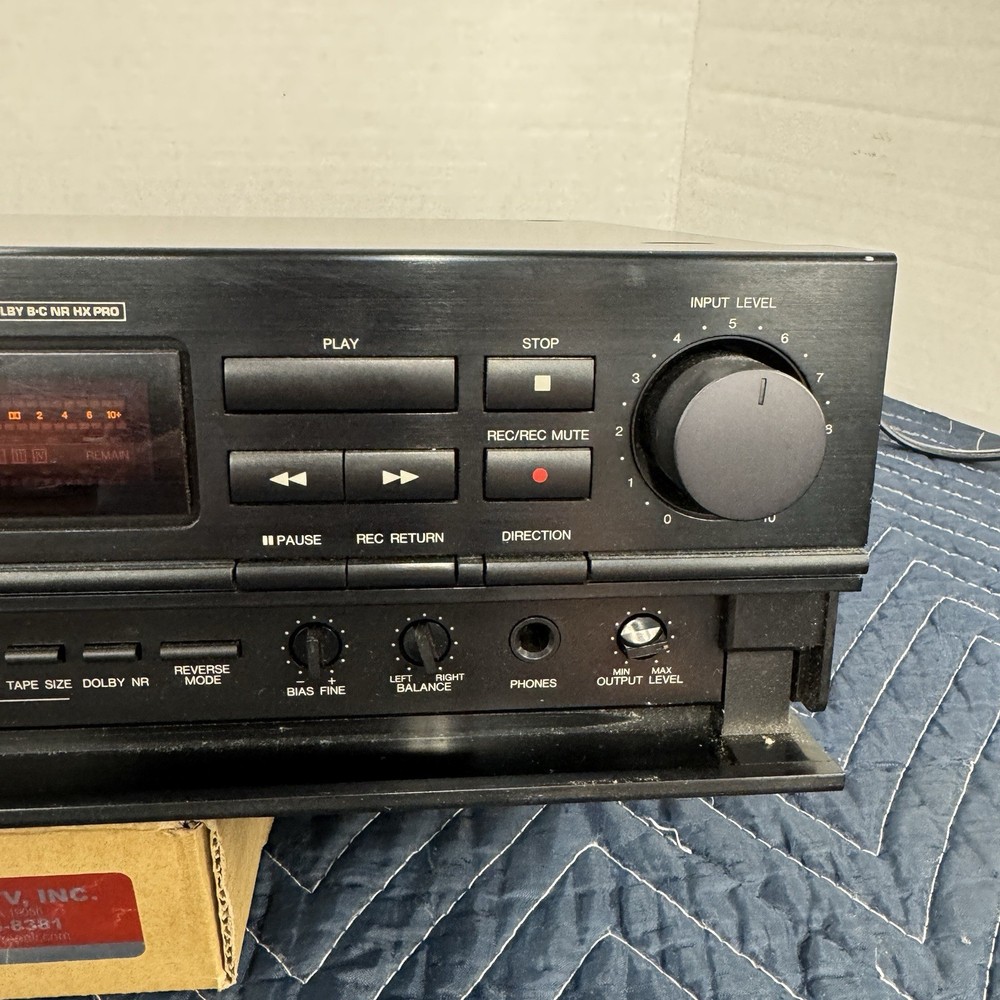 DENON DRR-780 2-HEAD - 2 MOTOR HORIZONTAL LOADING AUTO REVERSE CASSETTE DECK
