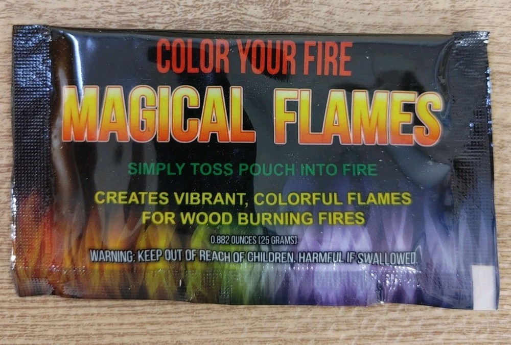 Magical Flames Fire Color Changing Packets for Campfires Fireplace
