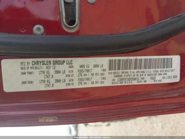 LEFT REAR DOOR WINDOW REGULATOR OEM 2023 DODGE RAM1500