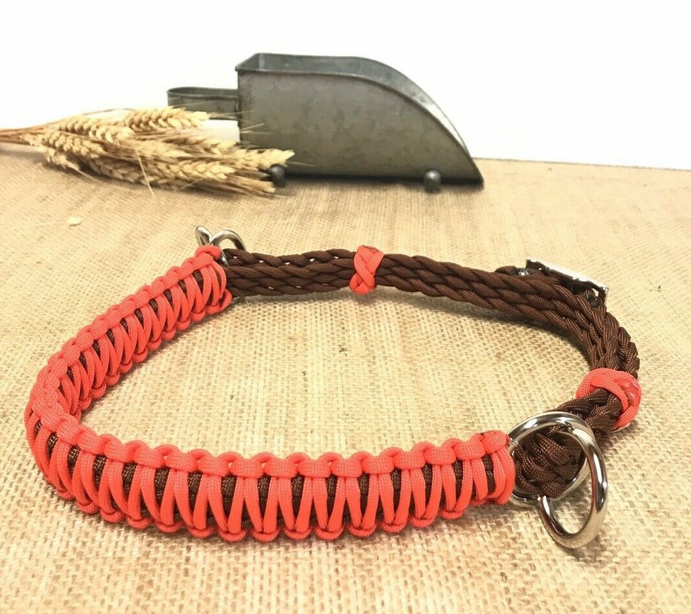 side pull hackamore attachment with a whoa orange and brown.. mini to draft siz
