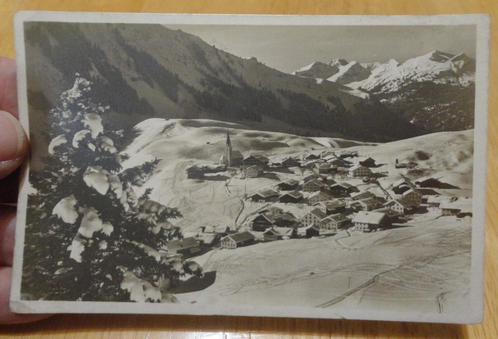 1930 Berwang Austria 10g on postcard