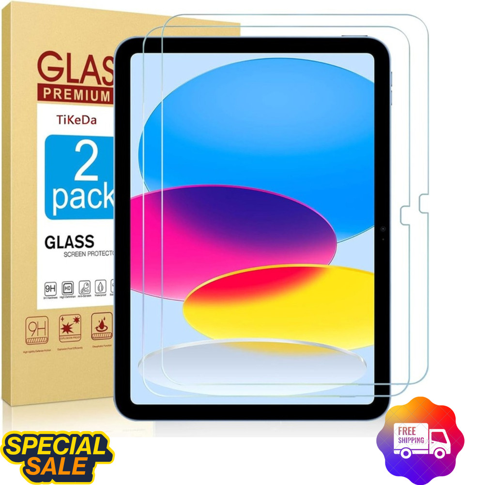 Tikeda Screen Protector For Ipad A16 2025 11th/10th Generation 2022 Clear