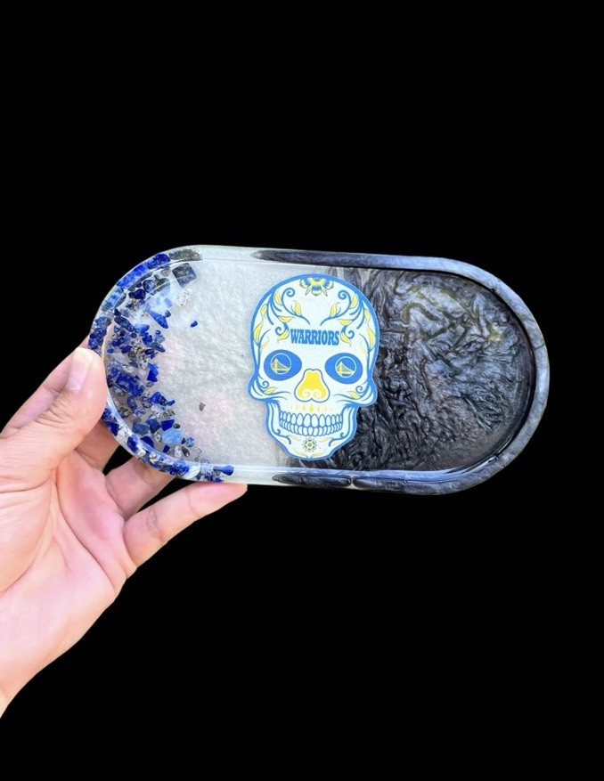 Dub Nation Sugar Skull Tray 🏀