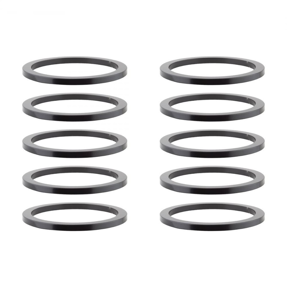 Origin8 Headset Spacers, 2mm x 1-1/8", Black