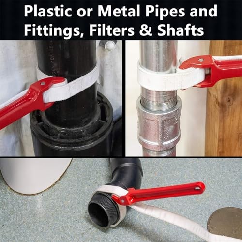 12" Adjustable Nylon Strap Pipe Wrench Opener Disassembly Tool