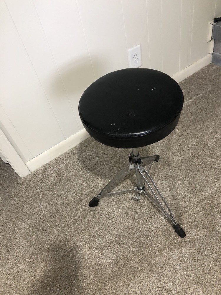 Adjustable Folding Swivel Padded Seat Stool