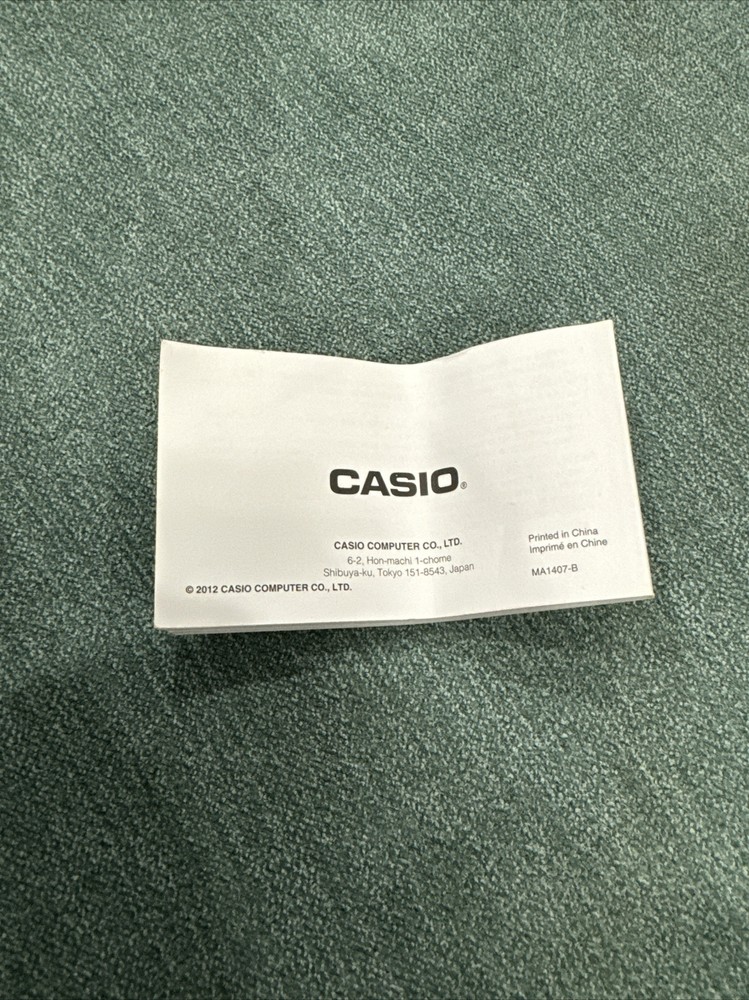 Casio User's Guide Module no 3416 - User Guide Only