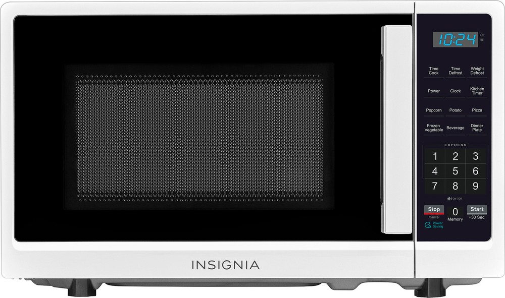 Insignia- .7 Cu. Ft. Compact Microwave - White