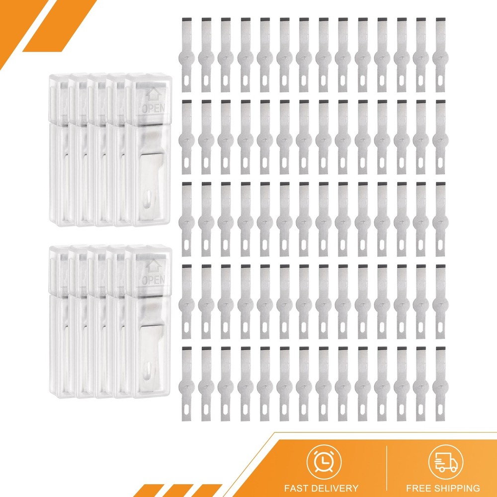 100pack Exacto Knife Blades #17 Hobby Knife Replacement Blades Refills