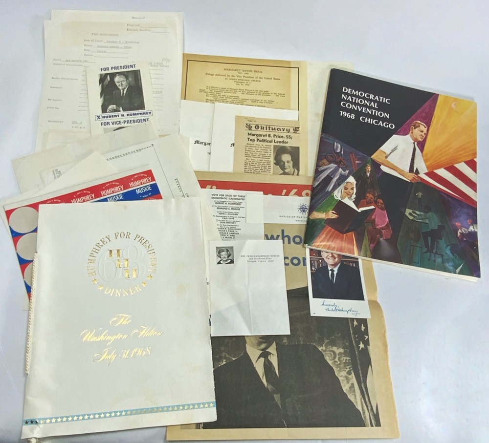 1968 VINTAGE Chicago Democratic convention program & Archive