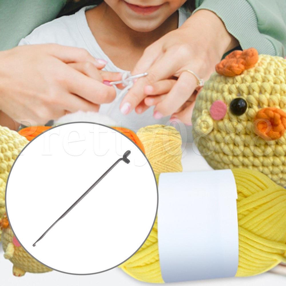 Single Head Crochet Bead Piercing Tool for Sewing Threading and Craft Projects