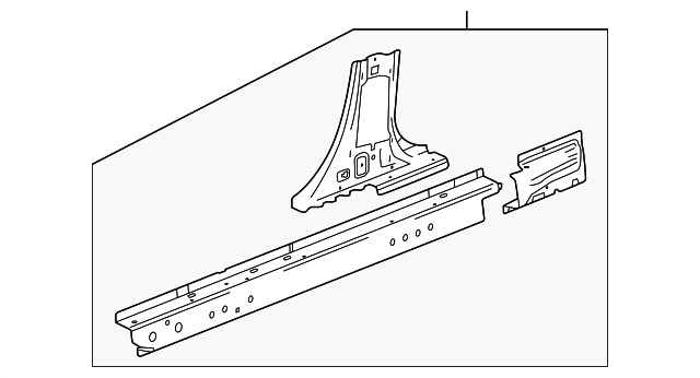 Genuine GM Driver Side Rocker Inner Panel 42553146