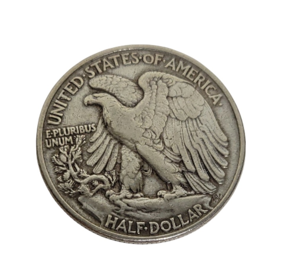 HTF Double Sided Magic Trick Two-Tailed Walking Liberty Half Dollar + Quarter
