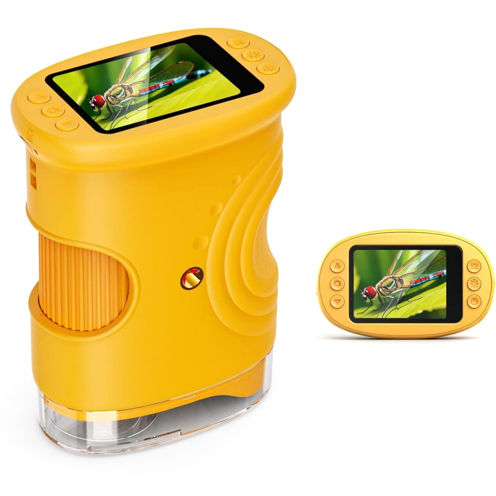 USB Handheld Digital Microscope 1000x with Screen for Kids Science Learning Tool