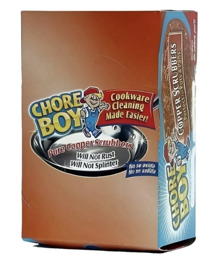 Chore Boy Copper Scrubber 36 Pieces Per Box.