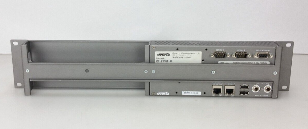 Evertz CP-2116E-H System Control Panel One Touchscreen 16 LCD Buttons