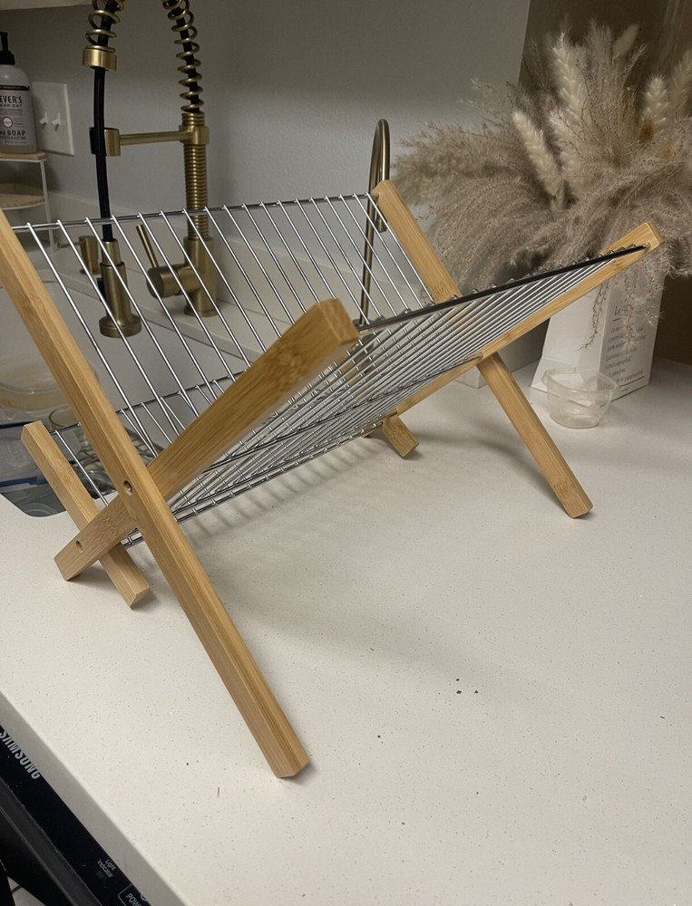 Bamboo dish drying rack