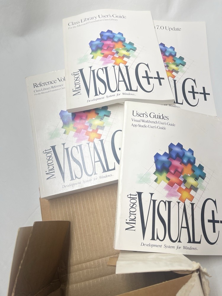 Microsoft Visual C++ Professional Edition Version 1.0 1993 Big Box 3.5" Floppy