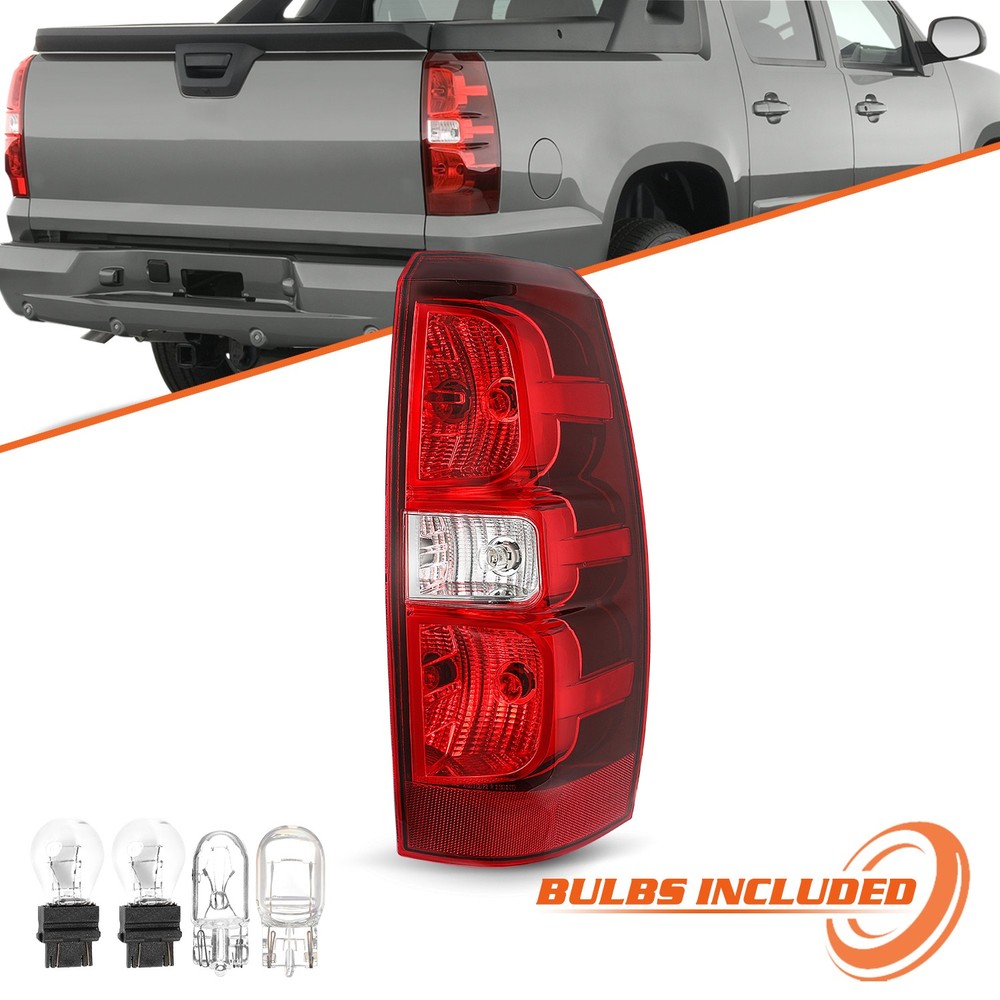 For 2007-2013 Chevy Chevrolet Avalanche Halogen Tail Light w/Bulbs Right Side