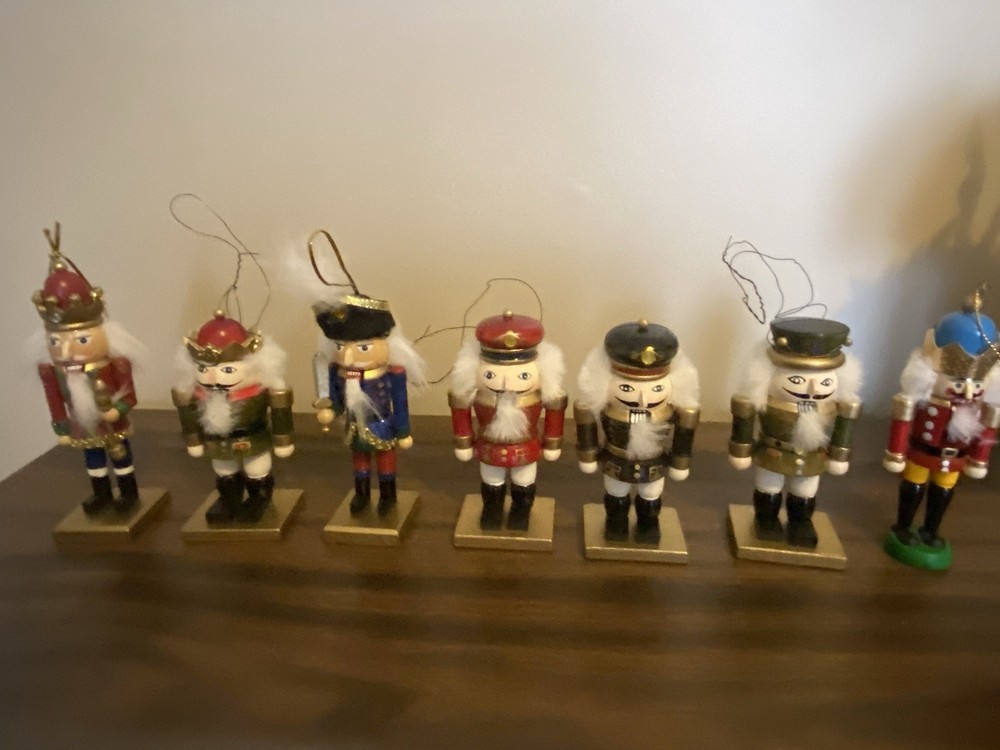 Lot of 7 NUTCRACKER ORNAMENTS
