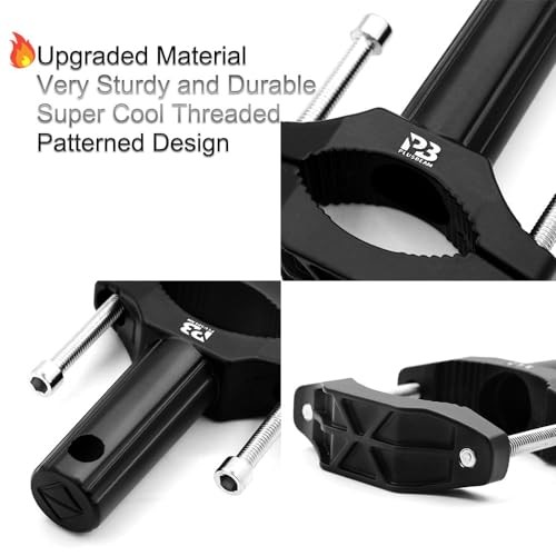 Universal Motorcycle Light Mounts - 2PCS Headlight, UTV Whip, Front Fork Lamp